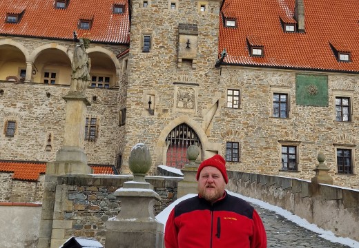 Krzyżacki Zamek pod śniegiem